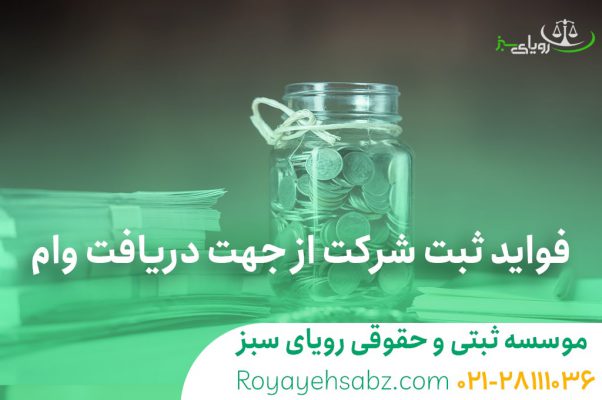 فوائد ثبت شرکت از جهت دریافت وام